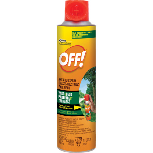 Insectifuge ext&eacute;rieur Off!, Sans DEET, A&eacute;rosol, 350 g Distribution Jean Lapalme