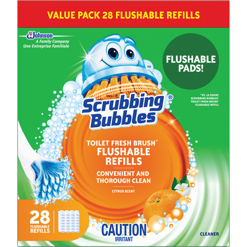 Recharge de tampons pour la brosse pour cuvettes Scrubbing Bubbles Fresh Brush, Recharge Distribution Jean Lapalme