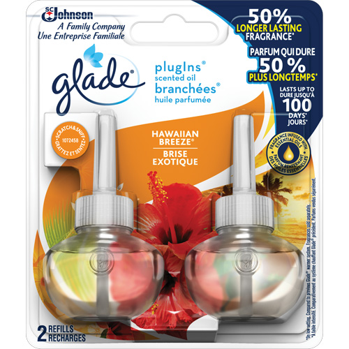 Recharge Glade Branch&eacute;es huile parfum&eacute;e, Brise exotique, Cartouche Distribution Jean Lapalme