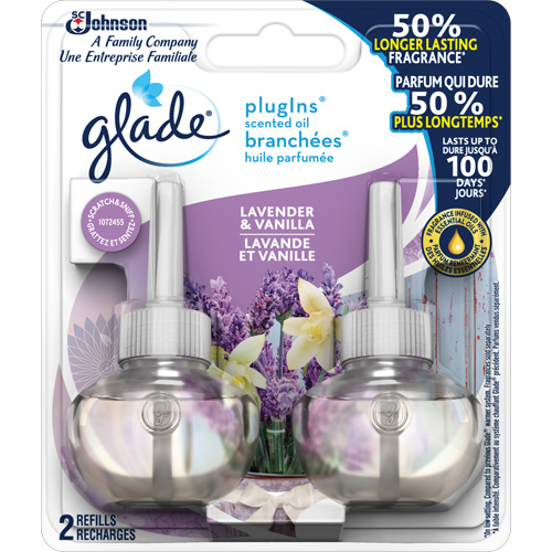 Glade&reg; PlugIns&reg; Scented Oil Refills, Lavender & Vanilla, Cartridge Distribution Jean Lapalme