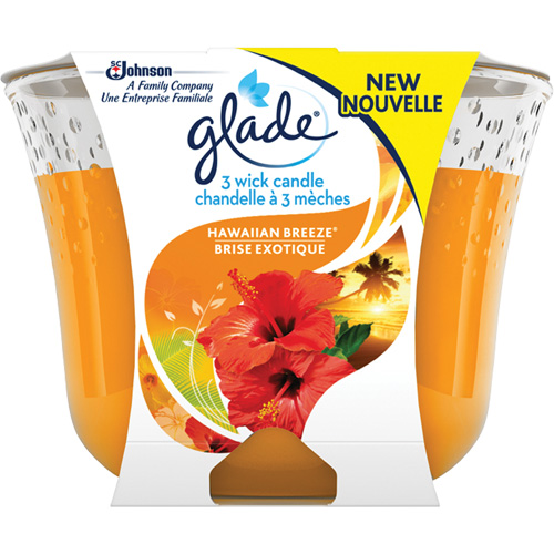 Chandelle &agrave; trois m&egrave;ches Glade, Brise exotique Distribution Jean Lapalme