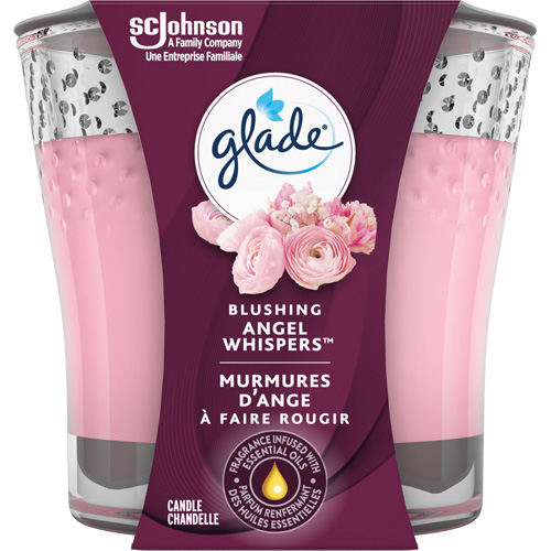 Chandelle en pot Glade, Murmures d'ange Distribution Jean Lapalme