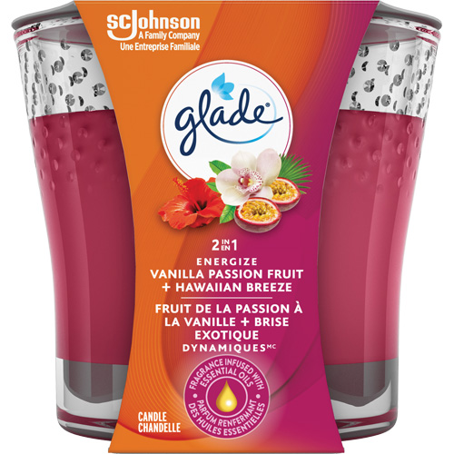 Glade&reg; 2-in-1 Candle, Hawaiian Breeze&reg; & Vanilla Passionfruit Distribution Jean Lapalme