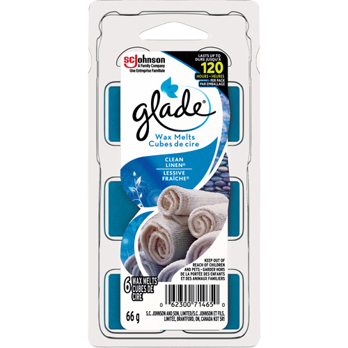 Cubes de cire parfum&eacute;e Glade, Lessive fraîche  Distribution Jean Lapalme