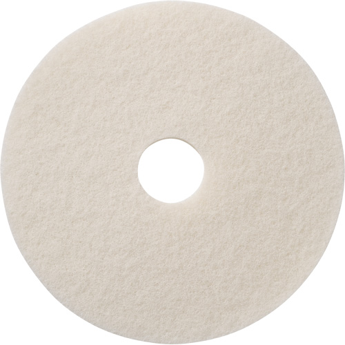 Tampons &agrave; polir pour planchers, 12", Polissage, Blanc Distribution Jean Lapalme