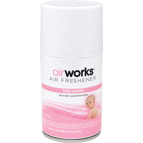 AirWorks&reg; Metered Air Fresheners, Fresh Baby Powder, Aerosol Can Distribution Jean Lapalme