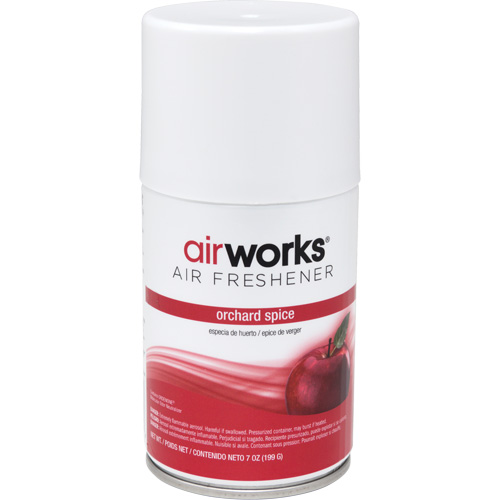 AirWorks&reg; Metered Air Fresheners, Orchard Spice, Aerosol Can Distribution Jean Lapalme