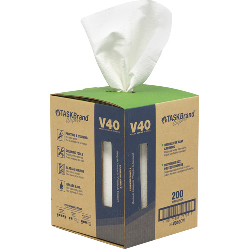 Essuie-tout de s&eacute;rie de qualit&eacute; V40 TaskBrand, Tout usage, 12" lo x 10" la Distribution Jean Lapalme