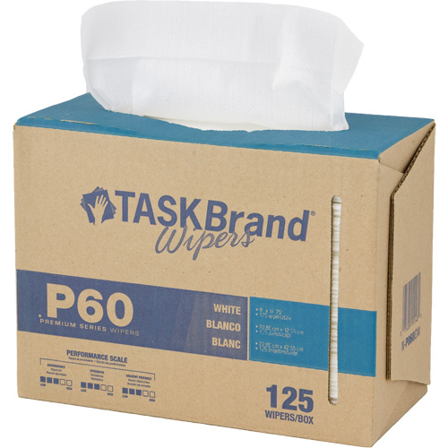 Chiffons de premi&egrave;re qualit&eacute; P60 TaskBrand, Tout usage, 16-3/4" lo x 8-1/4" la Distribution Jean Lapalme