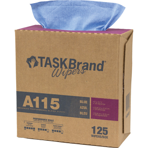 Chiffons &agrave; haut rendement A115 TaskBrand, Robuste, 16-3/4" lo x 12" la Distribution Jean Lapalme