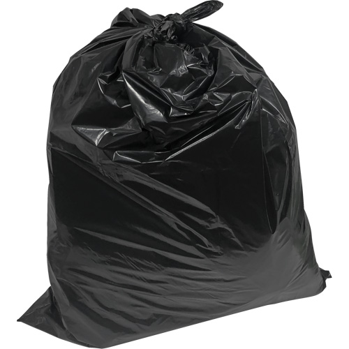 Sacs &agrave; d&eacute;chets pour entrepreneurs, 2T-Fort, 35" la x 50" lo, 1,9 mils, Noir, Capacit&eacute; 194 L (44 gal.) Distribution Jean Lapalme