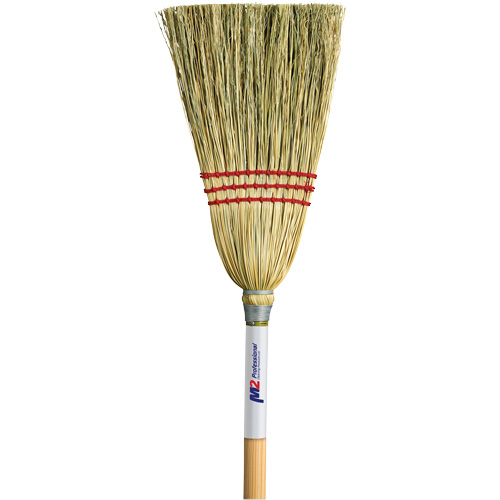 Lobby Corn Broom, 3-String, Wood Handle Distribution Jean Lapalme