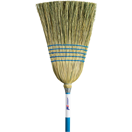 Light-Duty Indoor/Outdoor Corn Broom, 5-String, Wood Handle Distribution Jean Lapalme