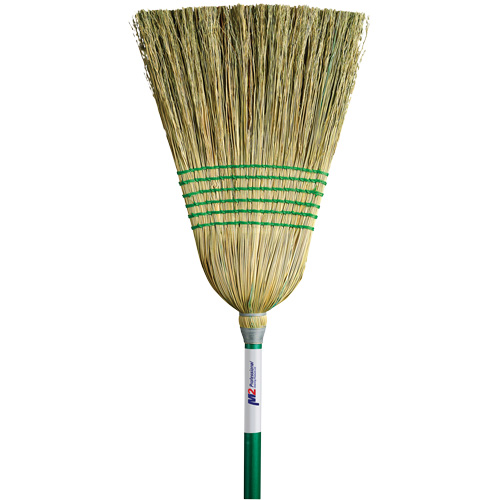 Balai de paille &agrave; usage l&eacute;ger, Six cordes, Manche Bois Distribution Jean Lapalme