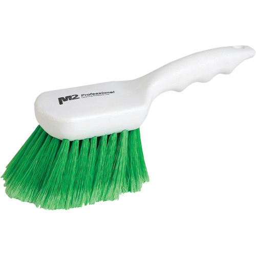 Short Handle Detail Brush, 9" L, Synthetic Bristles, Green Distribution Jean Lapalme