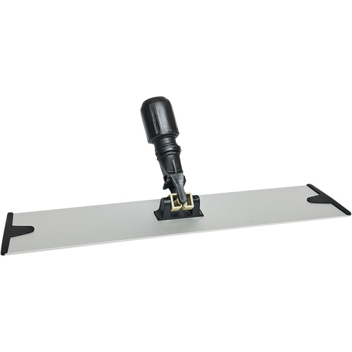 Support de vadrouille &agrave; &eacute;pousseter en microfibres &agrave; boucles et crochets, 18", Aluminium Distribution Jean Lapalme