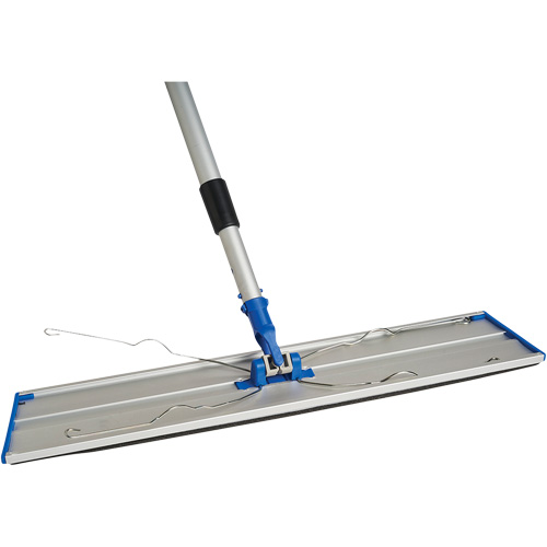 Support de vadrouille &agrave; &eacute;pousseter Static Attack avec manche t&eacute;lescopique, 24", Aluminium Distribution Jean Lapalme