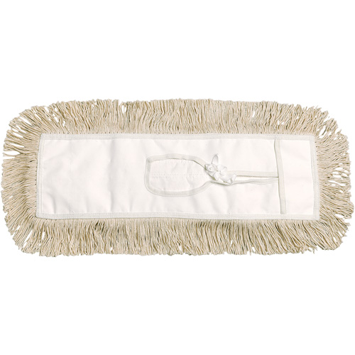 Vadrouille &agrave; &eacute;pousseter, Style &agrave; attacher, Coton, 36" lo x 5" la Distribution Jean Lapalme