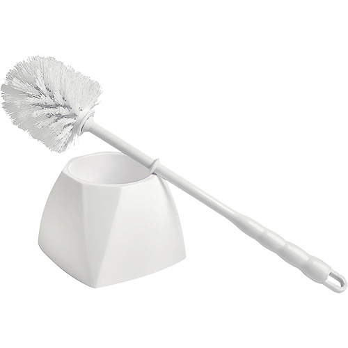 Bowl Brush with Caddy, 15-1/2" L, Polypropylene Bristles, White Distribution Jean Lapalme