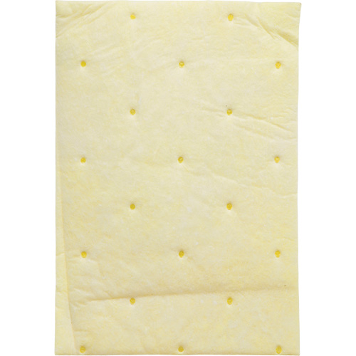 Tampon absorbant haute capacit&eacute; pour produits chimiques, Mati&egrave;res dangereuses, 14,5" x 9,25", 26,3 gal d'absorption Distribution Jean Lapalme