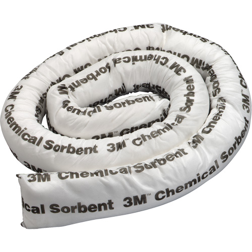 Mini-barri&egrave;re de pollution absorbante pour produits chimiques, Mati&egrave;res dangereuses, 8' lo x 3" la, Absorption 15,5 gal Distribution Jean Lapalme