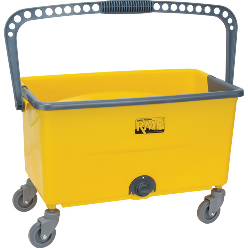 Seau et essoreuse pour vadrouille en microfibres, Passoire, 11 gal. US (44 pintes), Jaune Distribution Jean Lapalme