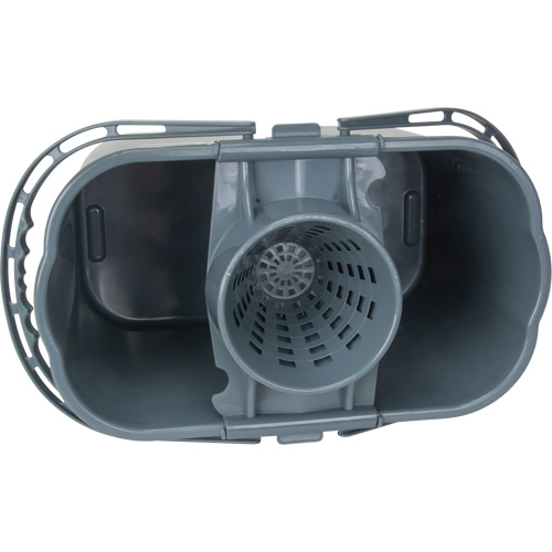 Seau et essoreuse pour vadrouille, Passoire, 3,75 gal. US (15 pintes), Gris Distribution Jean Lapalme