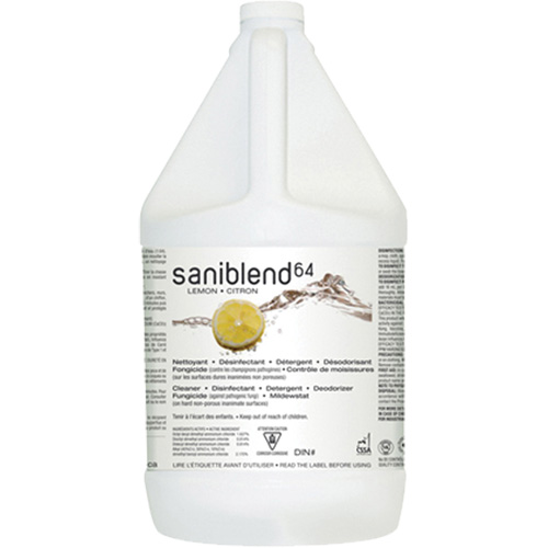 SaniBlend 64 Disinfectant Cleaner, 4 L, Jug Distribution Jean Lapalme