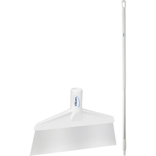 Grattoir &agrave; plancher avec manche, Blanc, 9-3/5" la x 55-9/10" lo Distribution Jean Lapalme