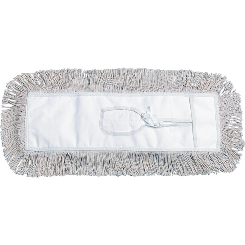 Vadrouille &agrave; &eacute;pousseter, Style &agrave; attacher, Coton, 60" lo x 5" la Distribution Jean Lapalme