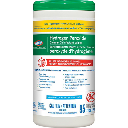 Healthcare&reg; Hydrogen Peroxide Cleaner Disinfecting Wipes, 95 Count Distribution Jean Lapalme