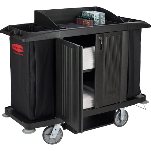 Executive Full-Size Housekeeping Cart with Doors Distribution Jean Lapalme