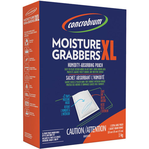 Sachets d&eacute;shydratants Concrobium Moisture Grabbers XL Distribution Jean Lapalme