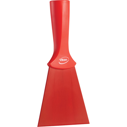 Grattoir en nylon avec poign&eacute;e filet&eacute;e, Rouge, 4" la x 8" lo Distribution Jean Lapalme