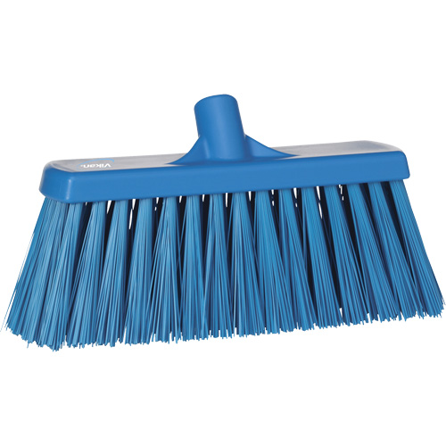 Balai-brosse robuste, Crins Ferme, 13", Polyester, Bleu Distribution Jean Lapalme