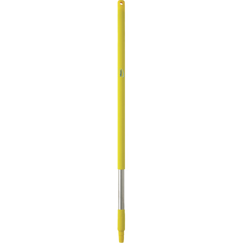 Handle, Broom/Brush/Pad Holder/Scraper/Squeegee, Yellow, Standard, 40" L Distribution Jean Lapalme