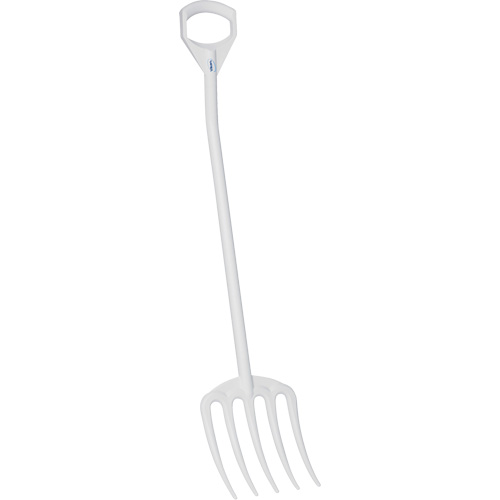Fourche hygi&eacute;nique, Longueur de 49", Plastique, Blanc Distribution Jean Lapalme