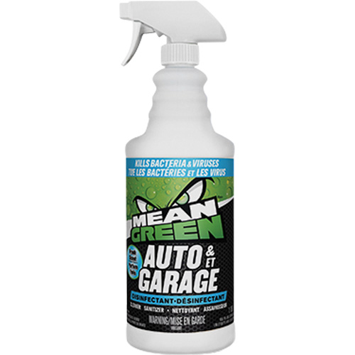 D&eacute;sinfectant pour lautomobile et le garage Mean Green, 1,18 L, Bouteille &agrave; g&acirc;chette Distribution Jean Lapalme