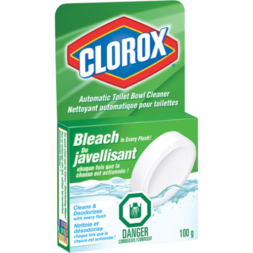 Nettoyant automatique &agrave; l'eau de Javel pour toilettes, 100 g, Tampon Distribution Jean Lapalme