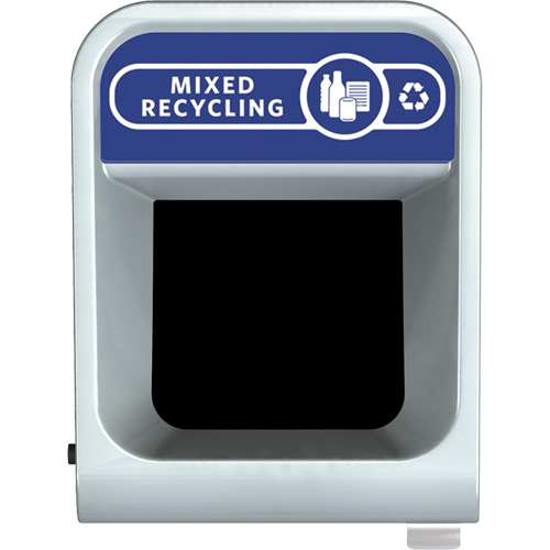 Conteneur pour d&eacute;chets de recyclage m&eacute;lang&eacute;s Configure, Vrac/Bord de rue/De bureau, Acier, 23 gal. US Distribution Jean Lapalme