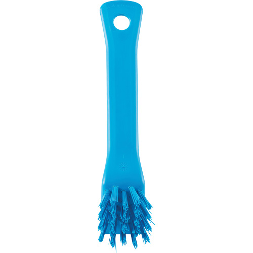 Brosse avec rebord grattoir, Soies Ferme, Longueur de 6", Bleu Distribution Jean Lapalme