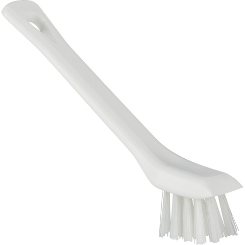 Brosse avec rebord grattoir, Soies Ferme, Longueur de 6", Blanc Distribution Jean Lapalme