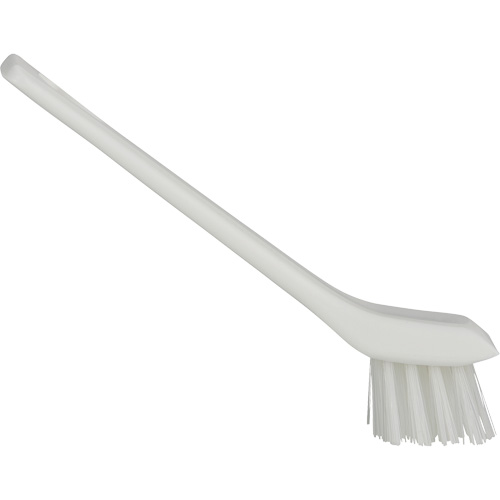 Brosse avec rebord grattoir, Soies Ferme, Longueur de 6", Blanc Distribution Jean Lapalme