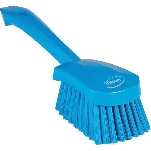Short-Handled Washing Brush, Soft Bristles, 10-1/2" Long, Blue Distribution Jean Lapalme