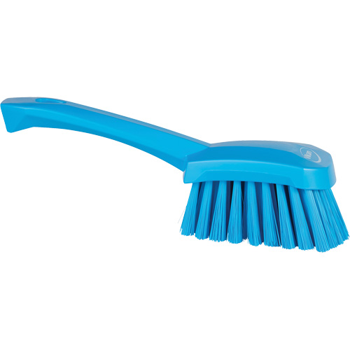 Short-Handled Washing Brush, Soft Bristles, 10-1/2" Long, Blue Distribution Jean Lapalme
