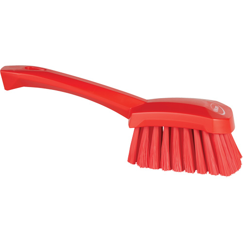 Short-Handled Washing Brush, Soft Bristles, 10-1/2" Long, Red Distribution Jean Lapalme