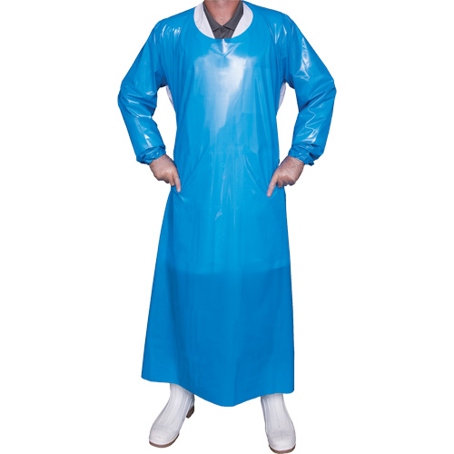 Top Dog 6 Mil. Gown, X-Large, Blue, Polyurethane Distribution Jean Lapalme