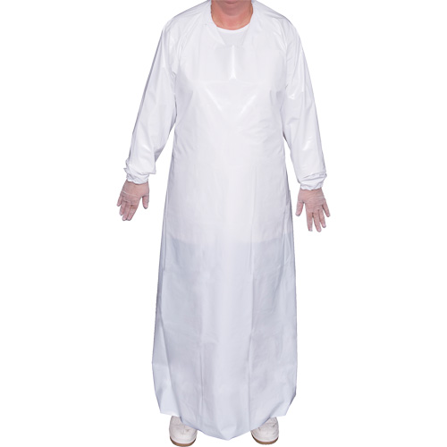 Blouse Top Dog de 6 mil, T-Grand, Blanc, Polyur&eacute;thane Distribution Jean Lapalme
