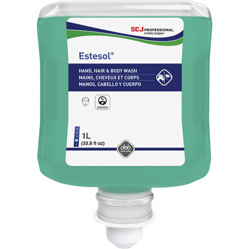 Nettoyant pour les mains, les cheveux et le corps Estesol, 1 L, For&ecirc;t tropicale, Cartouche en plastique Distribution Jean Lapalme