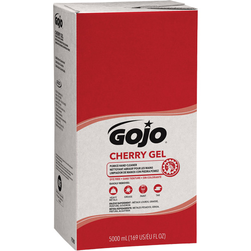 Nettoyant &agrave; mains pour distributeur Pro TDX, Gel/Pierre ponce, 5000 ml, Recharge, Cerise Distribution Jean Lapalme